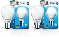 Wipro Tejas 9 W Standard B22 LED Bulb  (White, Pack of 2)