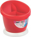 Nayasa Jerry Plastic Cutlery Stand, Red
