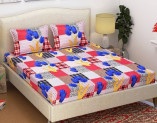 Supreme Home Collective 144 TC Microfiber Double Floral Bedsheet  (1 Double Bed-sheet with 2 Pillow Covers )