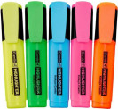 Camlin Office Highlighter  (Set of 5, Orange, Green, Yellow, Pink, Blue)