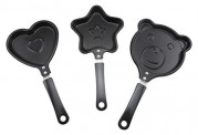 Okay Mini Fry Pan Set, 3-Pieces, Black