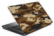 Paper Plane Design Military Print Laptop Skin 15 inch x 10 inch