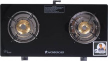 Wonderchef Ruby Black 2 Burner Glass Glass Manual Gas Stove  (2 Burners)