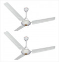 LONGWAY STAR 1200 mm 3 Blade Ceiling Fan  (WHITE, Pack of 2)