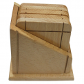 Immense Wooden Tea Coaster Set (5 Coasters + Holder)